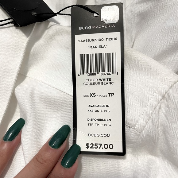 BCBGMAXAZRIA white Mariela dress 👗 - Picture 6 of 7